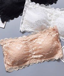 ABBEY MARKET（アビーマーケット）の「総レース ベアトップ ブラトップ チューブトップ パッド入り（チューブトップ）」