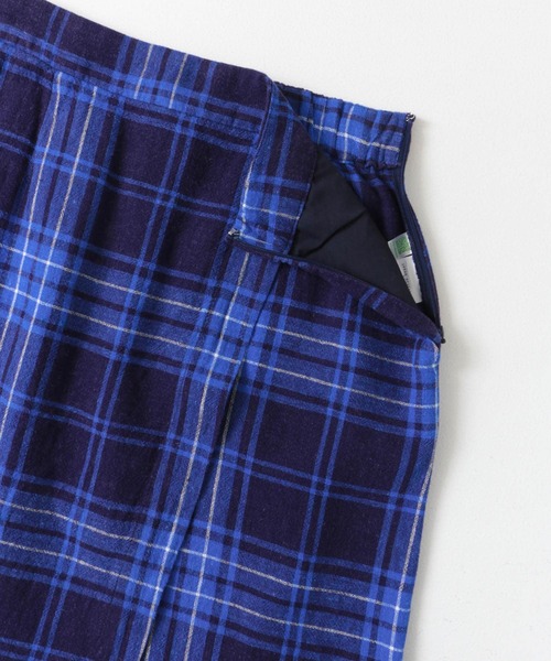 URBAN RESEARCH DOORS(アーバンリサーチドアーズ)の「チェックラップストレートスカート(スカート・レディース・イエロー/ブルー・MEDIUM)」の5枚目の写真