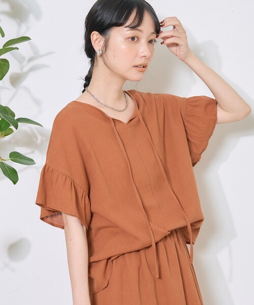 FREAK'S STORE（フリークスストア）の「2WAY フリルトップス スカートセット/セットアップ（スカート・レディース・ブラック/ブルー/ブラウン・ﾌﾘ-）」の17枚目の写真
