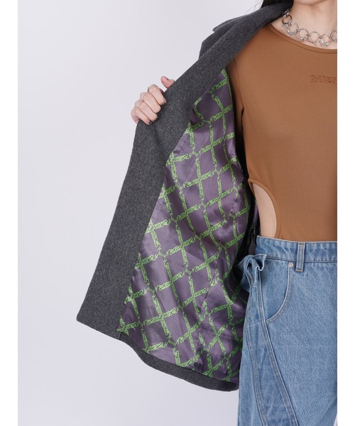 PAMEO POSE（パメオポーズ）の「Oversized Tailored Jacket（テーラードジャケット・レディース・ブラック/グレー/ブラウン・FREE）」の17枚目の写真