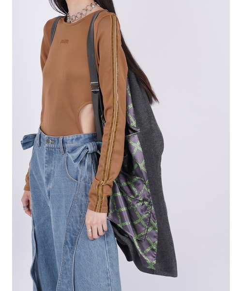 PAMEO POSE（パメオポーズ）の「Oversized Tailored Jacket（テーラードジャケット・レディース・ブラック/グレー/ブラウン・FREE）」の4枚目の写真