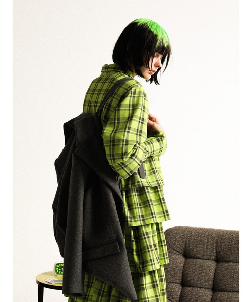 PAMEO POSE（パメオポーズ）の「Oversized Tailored Jacket（テーラードジャケット・レディース・ブラック/グレー/ブラウン・FREE）」の10枚目の写真