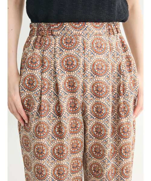 Green　Parks（グリーンパークス）の「イージー柄パンツⅡ（その他パンツ・レディース・ブラウン/チャコールグレー/マルチ/ブルー・FREE）」の17枚目の写真