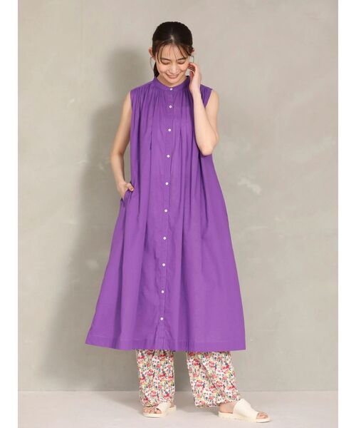 Green　Parks（グリーンパークス）の「イージー柄パンツⅡ（その他パンツ・レディース・ブラウン/チャコールグレー/マルチ/ブルー・FREE）」の14枚目の写真