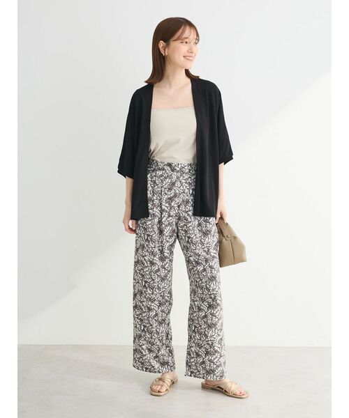 Green　Parks（グリーンパークス）の「イージー柄パンツⅡ（その他パンツ・レディース・ブラウン/チャコールグレー/マルチ/ブルー・FREE）」の12枚目の写真