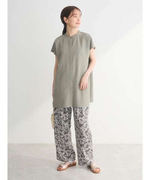 Green　Parks（グリーンパークス）の「イージー柄パンツⅡ（その他パンツ・レディース・ブラウン/チャコールグレー/マルチ/ブルー・FREE）」の6枚目の写真