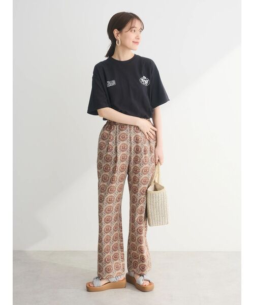 Green　Parks（グリーンパークス）の「イージー柄パンツⅡ（その他パンツ・レディース・ブラウン/チャコールグレー/マルチ/ブルー・FREE）」の21枚目の写真