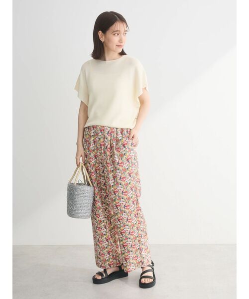 Green　Parks（グリーンパークス）の「イージー柄パンツⅡ（その他パンツ・レディース・ブラウン/チャコールグレー/マルチ/ブルー・FREE）」の20枚目の写真