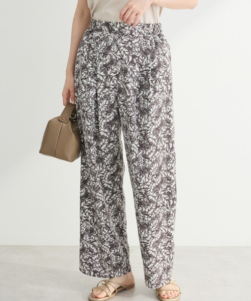 Green　Parks（グリーンパークス）の「イージー柄パンツⅡ（その他パンツ・レディース・ブラウン/チャコールグレー/マルチ/ブルー・FREE）」の2枚目の写真