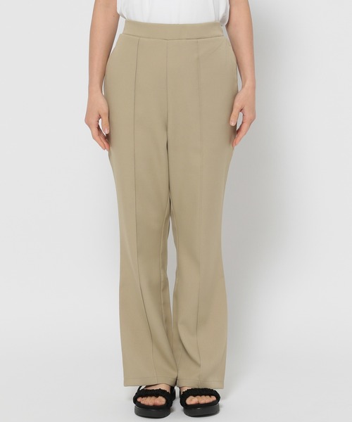 mysty woman（ミスティウーマン）の「美脚リラックスピンタックパンツ  136187（スラックス・レディース・ブラウン/グリーン系その他/ホワイト系その他・FREE）」の13枚目の写真