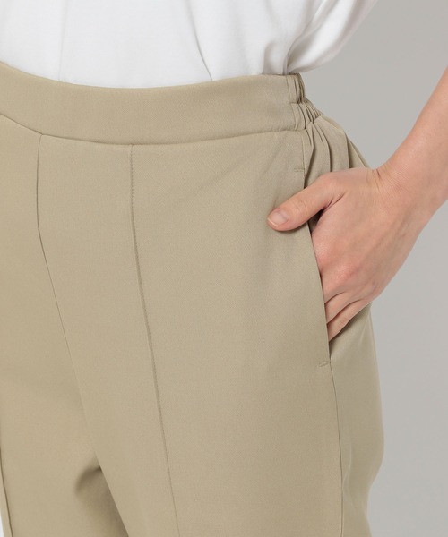 mysty woman（ミスティウーマン）の「美脚リラックスピンタックパンツ  136187（スラックス・レディース・ブラウン/グリーン系その他/ホワイト系その他・FREE）」の8枚目の写真