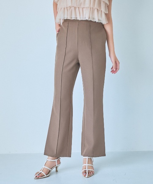 mysty woman（ミスティウーマン）の「美脚リラックスピンタックパンツ  136187（スラックス・レディース・ブラウン/グリーン系その他/ホワイト系その他・FREE）」の22枚目の写真