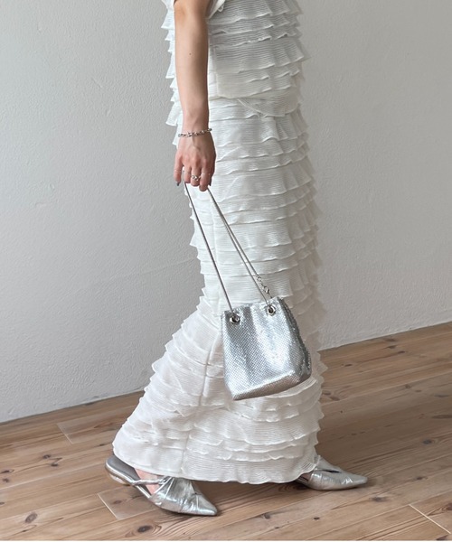 SET UP可能】whip skirt / ウエストゴムホイップスカート（スカート  