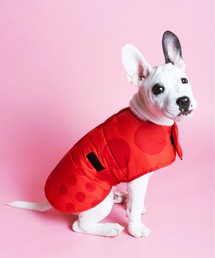 392 plusm（サンキューニプリュスエム）の「tr:392plusm　サンキューニ プリュス エム: maru quilting dog poncho マル　ドッグ　犬用　キルティングアウター　キルティングポンチョ（ペットウェア）」