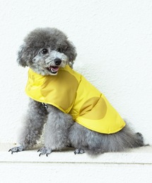 392 plusm（サンキューニプリュスエム）の「tr:392plusm　サンキューニ プリュス エム: maru quilting dog poncho マル　ドッグ　犬用　キルティングアウター　キルティングポンチョ（ペットウェア）」