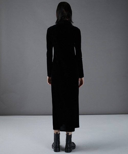 PRANK PROJECT(プランクプロジェクト)の「ベロアコンビシャツワンピース / Velour Combi Shirt Dress(シャツワンピース・レディース・ホワイト/ブラック/グレー・FREE)」の11枚目の写真