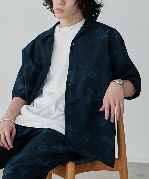coen(コーエン)の「総柄プリントイージーシャツ(シャツ/ブラウス・メンズ・その他1/その他2・M/L/XL)」の2枚目の写真