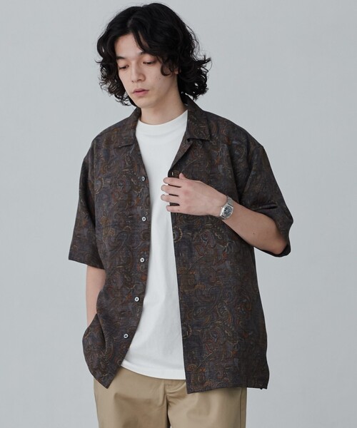 coen(コーエン)の「総柄プリントイージーシャツ(シャツ/ブラウス・メンズ・その他1/その他2・M/L/XL)」の3枚目の写真