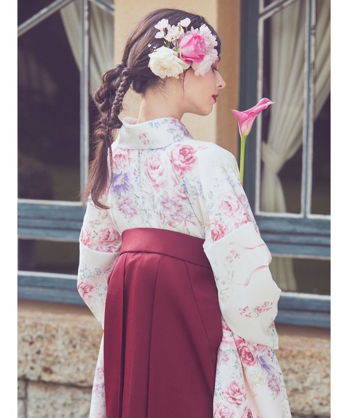 Maison de FLEUR（メゾンドフルール）の「FLEURブーケ 袴(マルチ)（着物・レディース・ボルドー/ベージュ・S/M/L）」の20枚目の写真