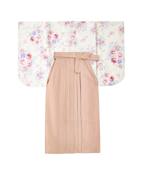 Maison de FLEUR（メゾンドフルール）の「FLEURブーケ 袴(マルチ)（着物・レディース・ボルドー/ベージュ・S/M/L）」の14枚目の写真