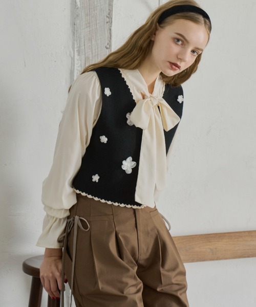 Sunflower knit vest サンフラワー ニットベスト Mサイズ Sunflower knit vest サンフラワー ニットベスト Mサイズ