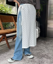 CIAOPANIC TYPY | ジャガード風フラワーレース巻きスカート(スカート)