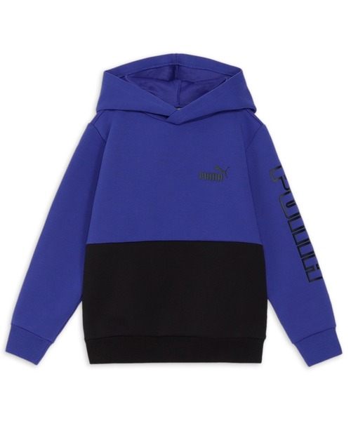 PUMA（プーマ）の「PUMA プーマ キッズ ボーイズ プーマ パワー MX フーディー 110-160cm（パーカー・キッズ・ヘザーグレー/ブラック/ブルー・110/160/150/120/130）」の3枚目の写真