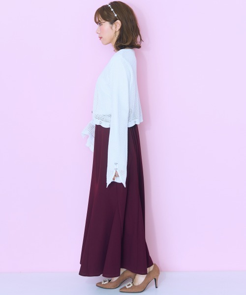 marun(マルン)の「<大きいサイズ> ハートボタンカーディガン marun(カーディガン/ボレロ・レディース・アイボリー/ブラック・3L~4L/5L~6L/L~LL)」の21枚目の写真