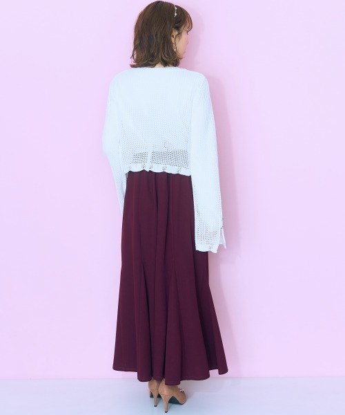 marun(マルン)の「<大きいサイズ> ハートボタンカーディガン marun(カーディガン/ボレロ・レディース・アイボリー/ブラック・3L~4L/5L~6L/L~LL)」の22枚目の写真