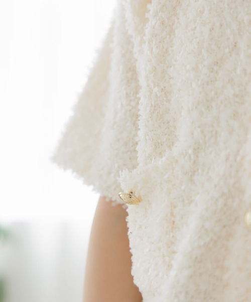 flower（フラワー）の「ジョイフルハーフニット（ニット/セーター・レディース・アイボリー/ブラウン・FREE）」の10枚目の写真