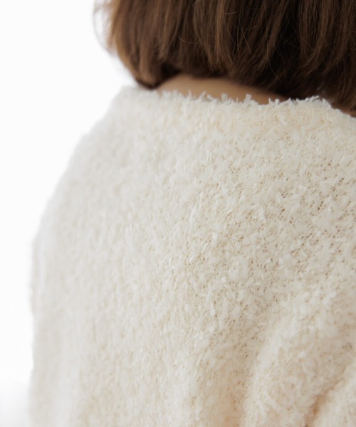 flower（フラワー）の「ジョイフルハーフニット（ニット/セーター・レディース・アイボリー/ブラウン・FREE）」の12枚目の写真