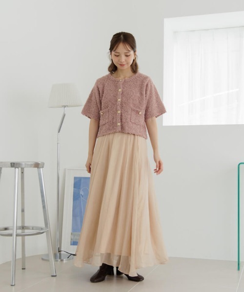 flower（フラワー）の「ジョイフルハーフニット（ニット/セーター・レディース・アイボリー/ブラウン・FREE）」の13枚目の写真