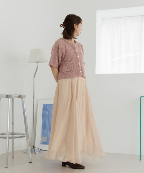 flower（フラワー）の「ジョイフルハーフニット（ニット/セーター・レディース・アイボリー/ブラウン・FREE）」の14枚目の写真