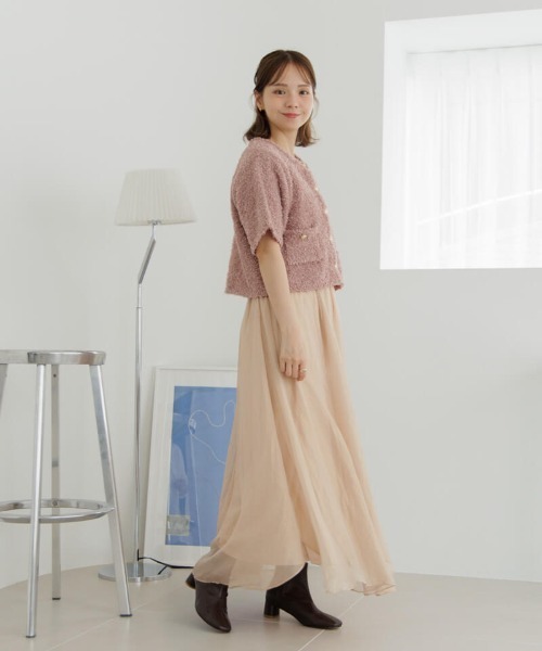 flower（フラワー）の「ジョイフルハーフニット（ニット/セーター・レディース・アイボリー/ブラウン・FREE）」の15枚目の写真