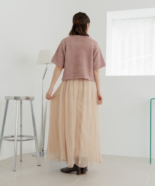 flower（フラワー）の「ジョイフルハーフニット（ニット/セーター・レディース・アイボリー/ブラウン・FREE）」の16枚目の写真