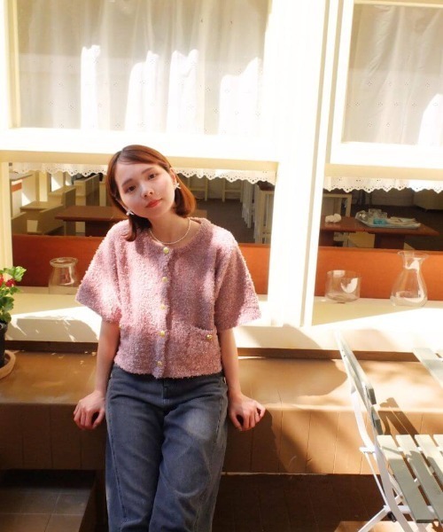 flower（フラワー）の「ジョイフルハーフニット（ニット/セーター・レディース・アイボリー/ブラウン・FREE）」の22枚目の写真