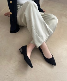 【 アルム】ローファー 本革 ポインテッドトゥ パンプス バイカラー 23.5 アルム】ローファー 本革 ポインテッドトゥ パンプス バイカラー