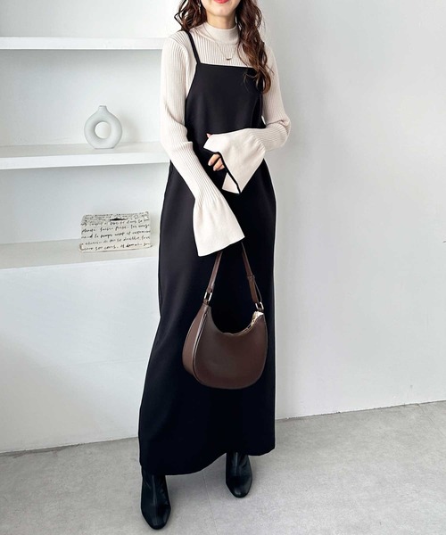 GeeRA（ジーラ）の「春 にぴったり。配色ラインフレアーリブカラー＆ボーダーニット（ニット/セーター・レディース・ブラック系その他/グレー/アイボリー/その他/ブラック・SMALL/MEDIUM/LARGE/X-LARGE）」の8枚目の写真