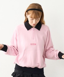 MILKFED. | BAR LOGO HALF ZIP TOP(スウェット)