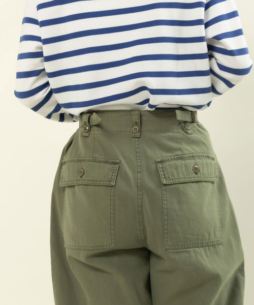 My Fav. CHILD WOMAN（マイファブチャイルドウーマン）の「綿ツイル 製品硫化染めファティーグパンツ（その他パンツ・レディース・カーキ・38/36）」の13枚目の写真