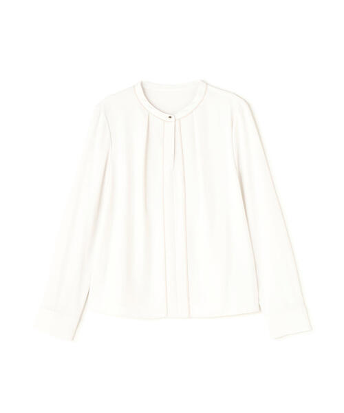 【セール】◇バイカラーラインタックブラウス（シャツ/ブラウス）｜NATURAL BEAUTY BASIC（ナチュラルビューティーベーシック）