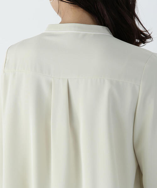 【セール】◇バイカラーラインタックブラウス（シャツ/ブラウス）｜NATURAL BEAUTY BASIC（ナチュラルビューティーベーシック）