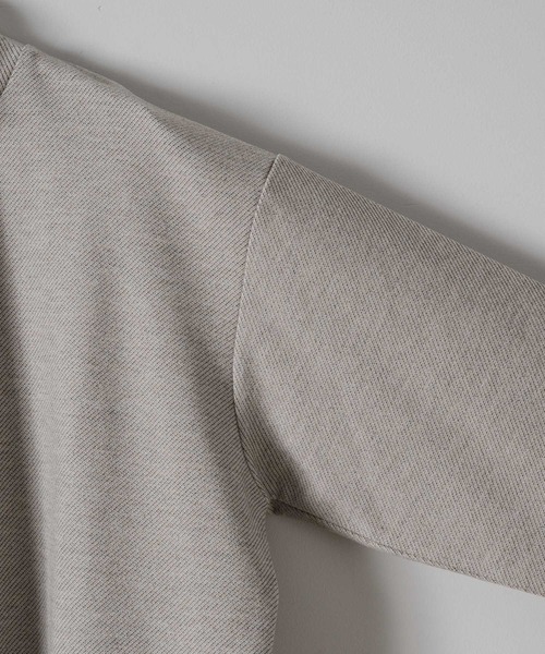 CASPER JOHN（キャスパージョン）の「Jacquard mock neck sweat/ジャガードモックネックスウェット（スウェット・メンズ・ベージュ/ホワイト/ブラウン/チャコールグレー/ブラック・X-SMALL/SMALL/MEDIUM/LARGE）」の11枚目の写真
