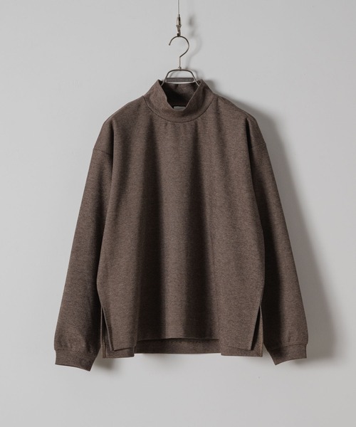 CASPER JOHN（キャスパージョン）の「Jacquard mock neck sweat/ジャガードモックネックスウェット（スウェット・メンズ・ベージュ/ホワイト/ブラウン/チャコールグレー/ブラック・X-SMALL/SMALL/MEDIUM/LARGE）」の14枚目の写真