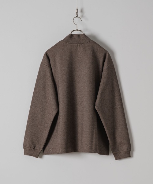 CASPER JOHN（キャスパージョン）の「Jacquard mock neck sweat/ジャガードモックネックスウェット（スウェット・メンズ・ベージュ/ホワイト/ブラウン/チャコールグレー/ブラック・X-SMALL/SMALL/MEDIUM/LARGE）」の15枚目の写真