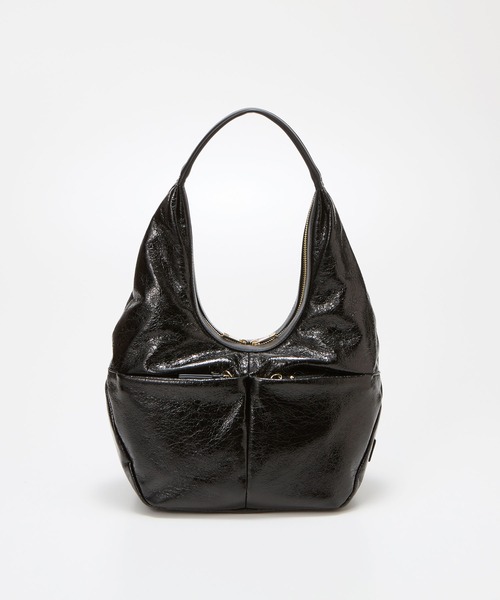 TREASURE TOPKAPI（トレジャートプカピ）の「【TREASURE TOPKAPI】メタリック ポケットデザイン ワンハンドル バッグ（ハンドバッグ・レディース・アンティークシルバー/ブラック・FREE）」の7枚目の写真