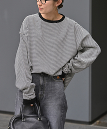 FRAMeWORK | ミジンボーダーロンT(Tシャツ/カットソー)