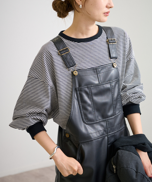 FRAMeWORK（フレームワーク）の「ミジンボーダーロンT（Tシャツ