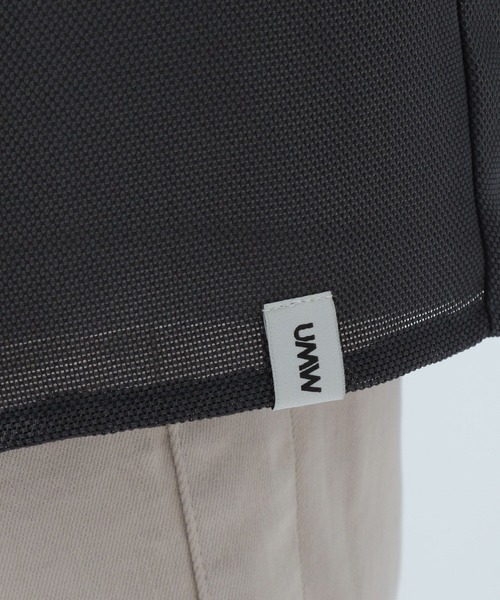 BAYFLOW(ベイフロー)の「UMWメッシュ長袖シャツ【軽量・速乾】(シャツ/ブラウス・メンズ・チャコール/オフホワイト・LARGE/MEDIUM)」の13枚目の写真
