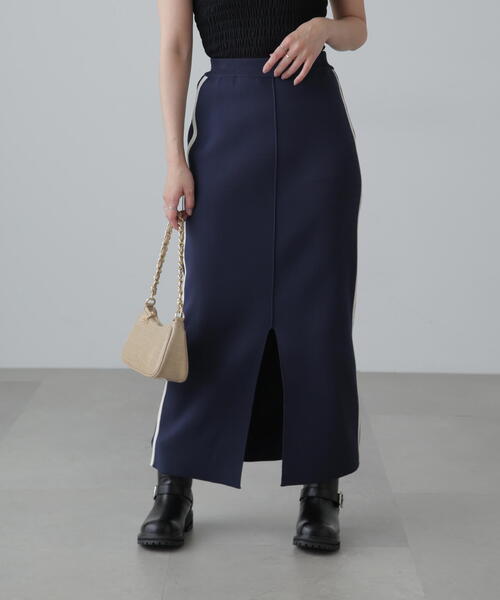 FREE'S MART（フリーズマート）の「◆サイドラインスリットナロースカート（スカート・レディース・グレー/ネイビー・SMALL/MEDIUM）」の16枚目の写真